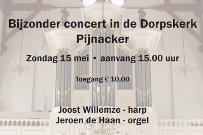 Concert in Dorpskerk met Joost Willemze en Jeroen de Haan